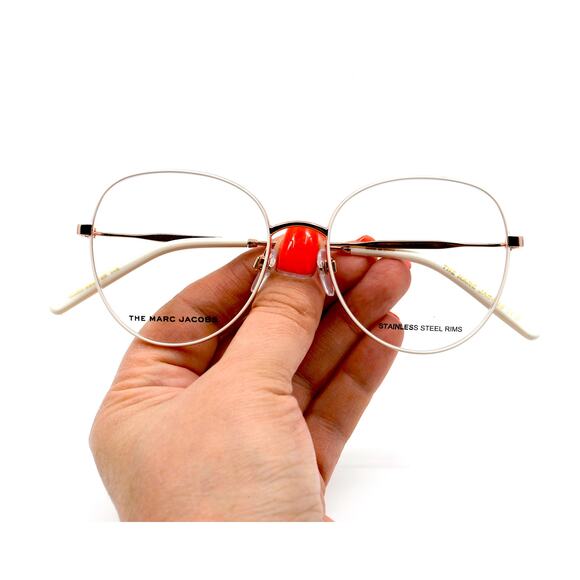 NEW MARC JACOBS MARC590 Y3R GOLD IVORY AUTHENTIC EYEGLASSES FRAME - Picture 11 of 12